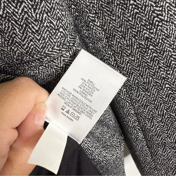 Express Black White Pattern Knit Blazer Jacket Size Medium NWOT Career - Picture 5 of 8